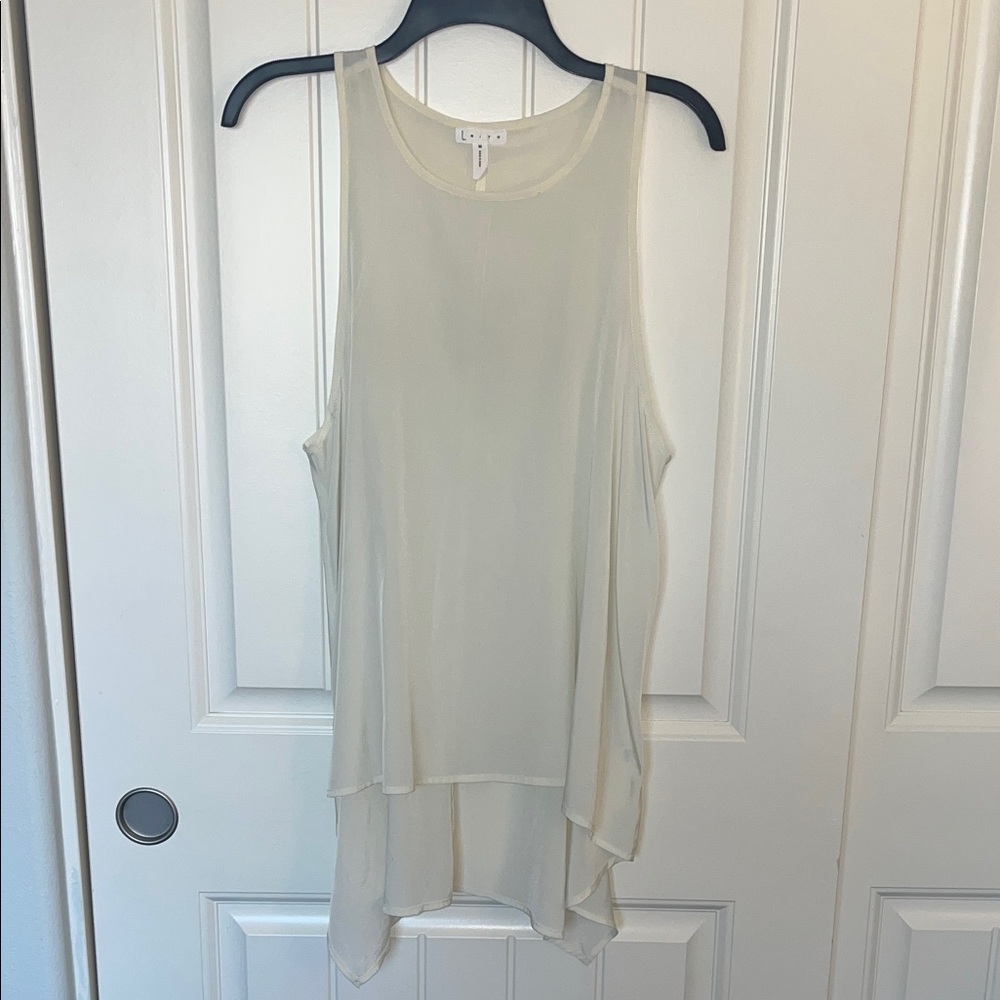 Leith Cream Sleeveless Blouse